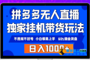 纯无人直播带货：开启电商新趋势