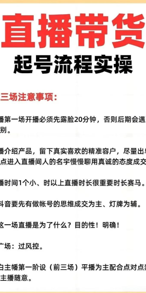 无人直播卖货的具体操作流程